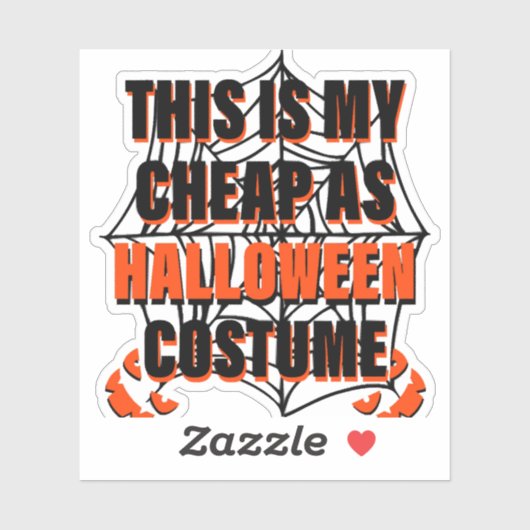 This Is My Cheap As Halloween Costume - Halloween シール (シート)