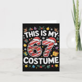 This Is My Christmas 67 Costume Number 6 7 Meme Sa カード (正面)