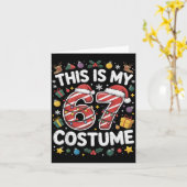 This Is My Christmas 67 Costume Number 6 7 Meme Sa カード (黄色い花)