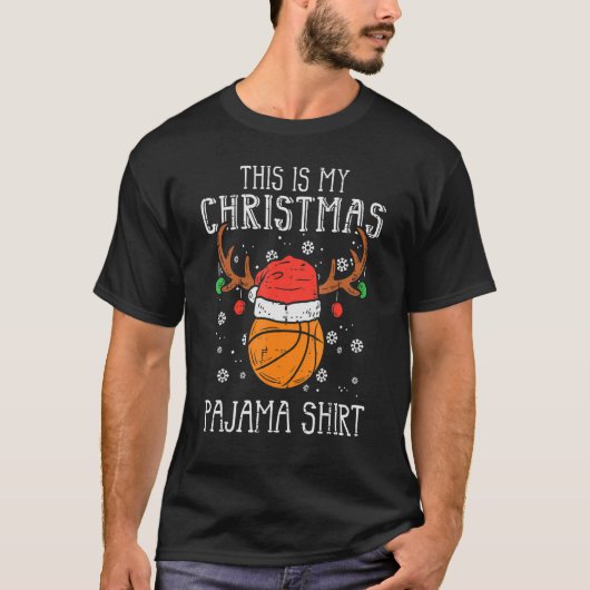 This Is My Christmas  Basketball Xmas Sports Boys  Tシャツ (正面)