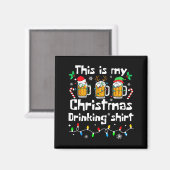 This Is My Christmas Beer Drinking Funny Party Xma マグネット (正面/裏面)