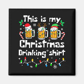 This Is My Christmas Beer Drinking Funny Party Xma マグネット (正面)