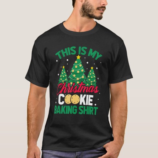 This Is My Christmas Cookie Baking  Xmas Tree Holi Tシャツ (正面)