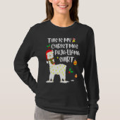 This Is My Christmas Llama Pajama Pyjama Top Chris Tシャツ (正面)