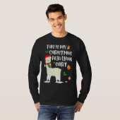 This Is My Christmas Llama Pajama Pyjama Top Chris Tシャツ (正面フル)