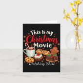 This Is My Christmas Movie Watching Design  カード (黄色い花)
