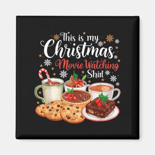 This Is My Christmas Movie Watching Design  マグネット (正面)