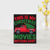 This Is My Christmas Movie Watching Shirt Bigfoot  カード (黄色い花)