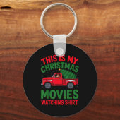 This Is My Christmas Movie Watching Shirt Bigfoot  キーホルダー (正面)