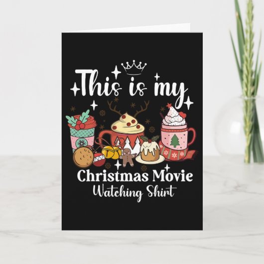 This Is My Christmas Movie Watching Shirt Family M カード (正面)