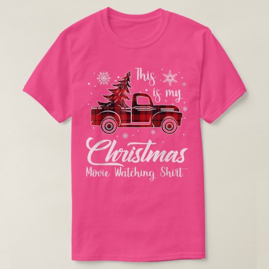 This Is My Christmas Movie Watching Shirt Tree Tru Tシャツ (デザイン正面)