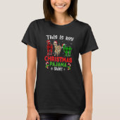 This Is My Christmas Pajama Alpaca Animals Leopard Tシャツ (正面)