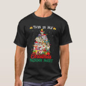This Is My Christmas Pajama American Curl Tree Tシャツ (正面)