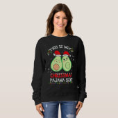 This Is My Christmas Pajama   Avocado Xmas スウェットシャツ (正面フル)