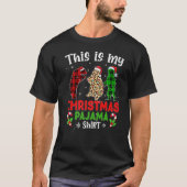 This Is My Christmas Pajama Bear Animals Leopard P Tシャツ (正面)