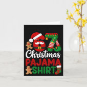 This Is My Christmas Pajama Christmas 67 Family Ma カード (黄色い花)