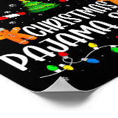 This Is My Christmas Pajama Cookies Matching Chris ポスター (角)