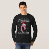 This Is My Christmas Pajama Flamingo Santa Christm Tシャツ (正面フル)