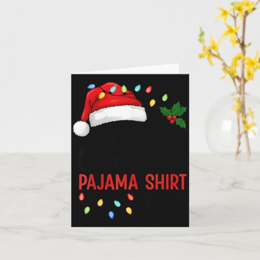 This Is My Christmas Pajama Funny Xmas  カード (黄色い花)