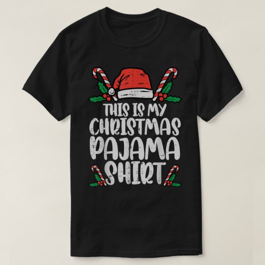 This Is My Christmas Pajama  Funny Xmas PJs Men Wo Tシャツ (デザイン正面)