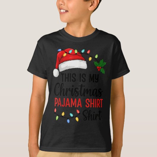 This Is My Christmas Pajama Funny Xmas  Tシャツ (正面)