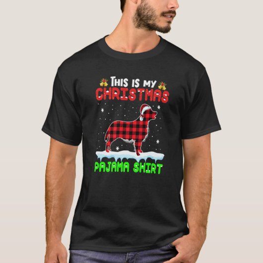 This Is My Christmas Pajama  Golden Retriever Dog Tシャツ (正面)