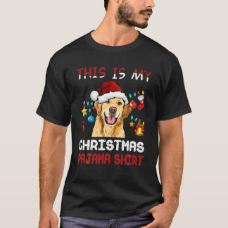 This Is My Christmas Pajama Golden Retriever Xmas Tシャツ