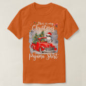 This Is My Christmas Pajama Japanese Chin Xmas Dog Tシャツ (デザイン正面)
