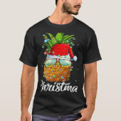 This Is My Christmas Pajama  Lighting Pineapple Xm Tシャツ (正面)