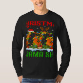 This Is My Christmas Pajama Lights Saxophone Chris Tシャツ (正面)