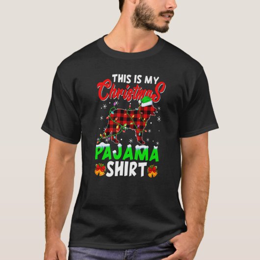 This Is My Christmas Pajama Santa Bernese Mountain Tシャツ (正面)