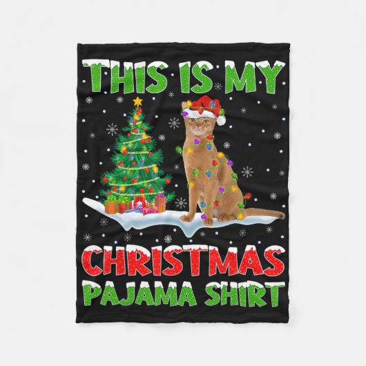 This Is My Christmas Pajama Shirt Christmas  フリースブランケット (正面)