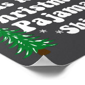 This Is My Christmas Pajama Shirt Funny Retro Matc ポスター (角)