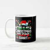 This Is My Christmas Pajama Shirt Funny Xmas Pjs M コーヒーマグカップ (左)