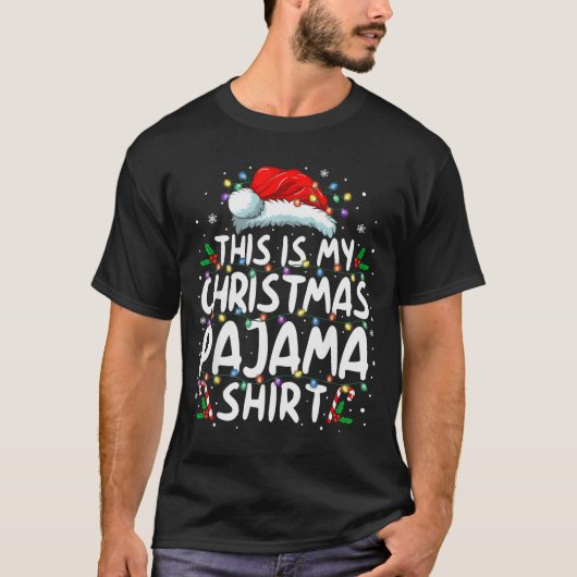 This Is My Christmas Pajama Shirt Funny Xmas Pjs M Tシャツ (正面)