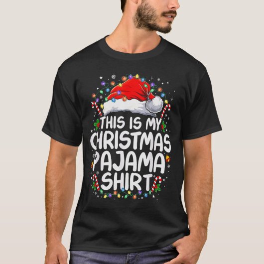 This Is My Christmas Pajama Shirt Funny Xmas Pjs M Tシャツ (正面)