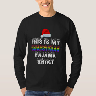 This Is My Christmas Pajama Shirt LGBT Gay Tシャツ
