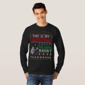 This is my christmas pajama Ugly Sweater Baseball  Tシャツ (正面フル)