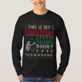 This is my christmas pajama Ugly Sweater Baseball  Tシャツ (正面)