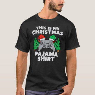 This Is My Christmas Pajama  Video Games Boys Men  Tシャツ