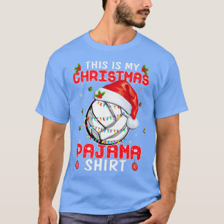This Is My Christmas Pajama  Volleyball Xmas Light Tシャツ