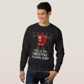 This Is My Christmas Pajama   Women Men Dabbing Sa スウェットシャツ (正面フル)