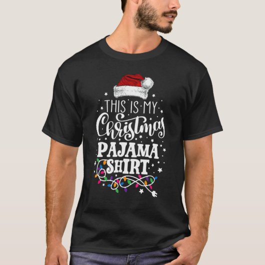 This Is My Christmas Pajama  Xmas Lights  Holiday Tシャツ (正面)