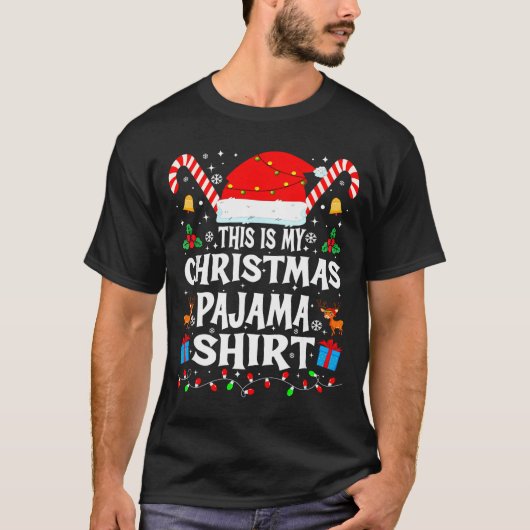 This Is My Christmas Pajama Xmas Pjs Men Women Fun Tシャツ (正面)