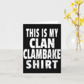 This Is My Clan Clambake Shirt Fun Family Reunion カード (黄色い花)