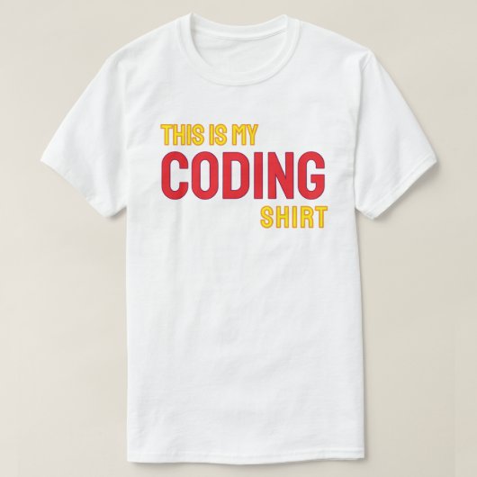 This is my coding shirt tシャツ (デザイン正面)