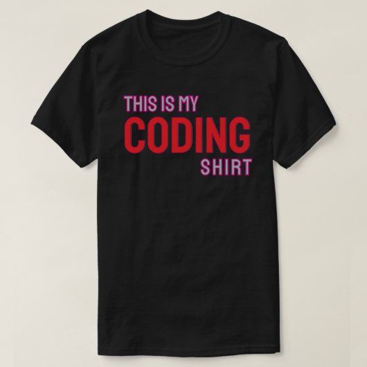 This is my coding shirt tシャツ (デザイン正面)