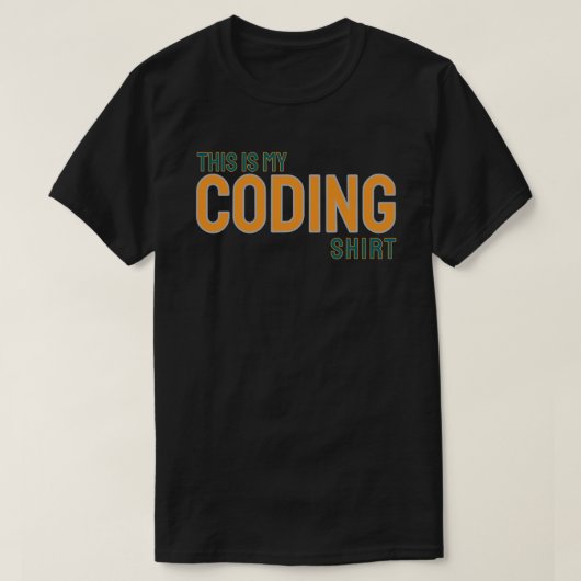 This is my coding shirt tシャツ (デザイン正面)