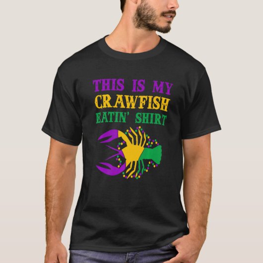 This Is My Crawfish Eating T-Shirt New Orleans Mar Tシャツ (正面)