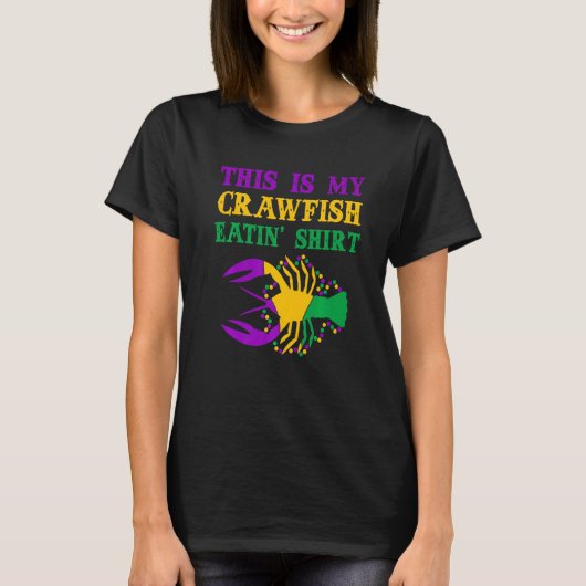 This Is My Crawfish Eating T-Shirt New Orleans Mar Tシャツ (正面)
